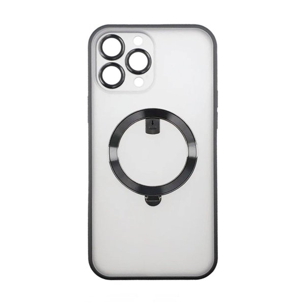 Rvelon iPhone 13 Pro Deksel MagSafe Ring Svart