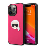 Karl Lagerfeld iPhone 13 Pro Deksel Metal Logo Rosa