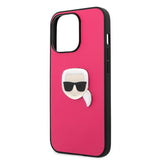 Karl Lagerfeld iPhone 13 Pro Deksel Metal Logo Rosa