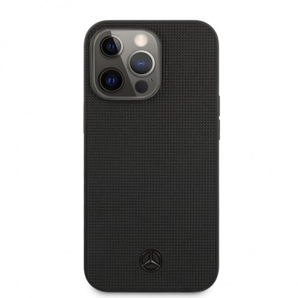 Mercedes Benz iPhone 13 Pro Deksel Metal Logo Svart