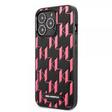 Karl Lagerfeld iPhone 13 Pro Deksel Monogram Pattern Rosa