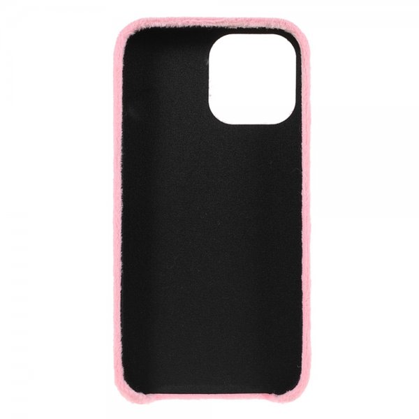 iPhone 13 Pro Deksel Plysj Love Perler Rosa