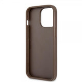 Guess iPhone 13 Pro Deksel Printed Stripe Bottom Brun