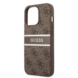 Guess iPhone 13 Pro Deksel Printed Stripe Brun