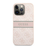 Guess iPhone 13 Pro Deksel Printed Stripe Rosa