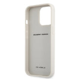 Ferrari iPhone 13 Pro Deksel Real Carbon Metal Logo Sølv