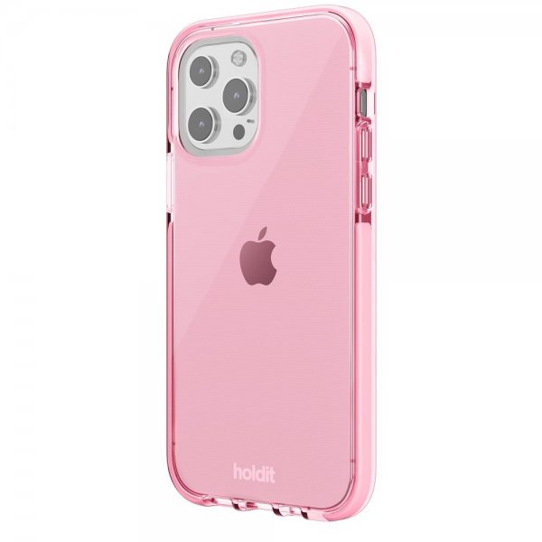 holdit iPhone 13 Pro Deksel Seethru Bright Pink