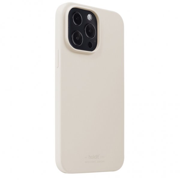 holdit iPhone 13 Pro Deksel Silikon Light Beige