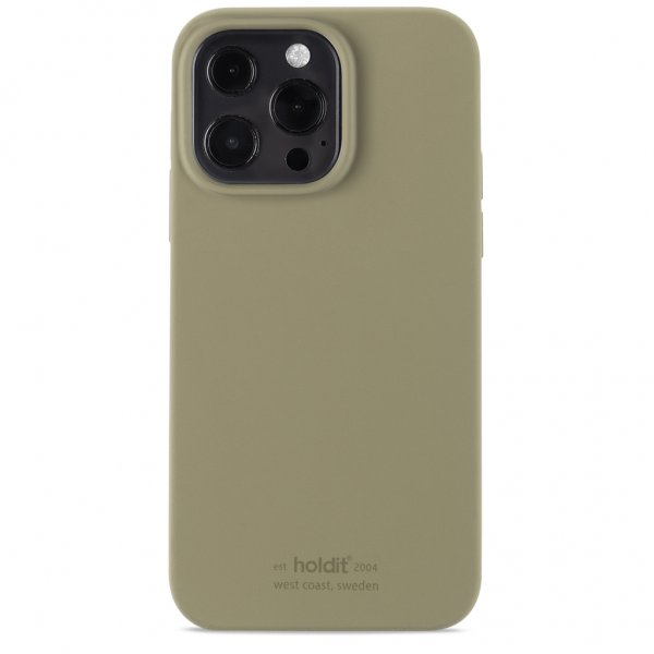 holdit iPhone 13 Pro Deksel Silikon Khaki Green