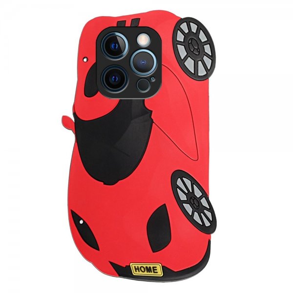 iPhone 13 Pro Deksel Silikon 3D Bil