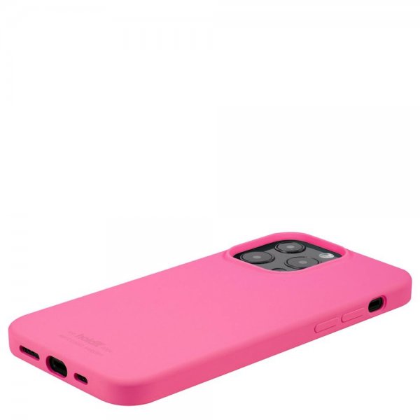 holdit iPhone 13 Pro Deksel Silikon Bright Pink