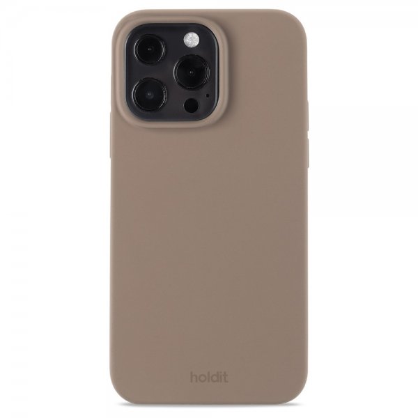 holdit iPhone 13 Pro Deksel Silikon Mocha Brown