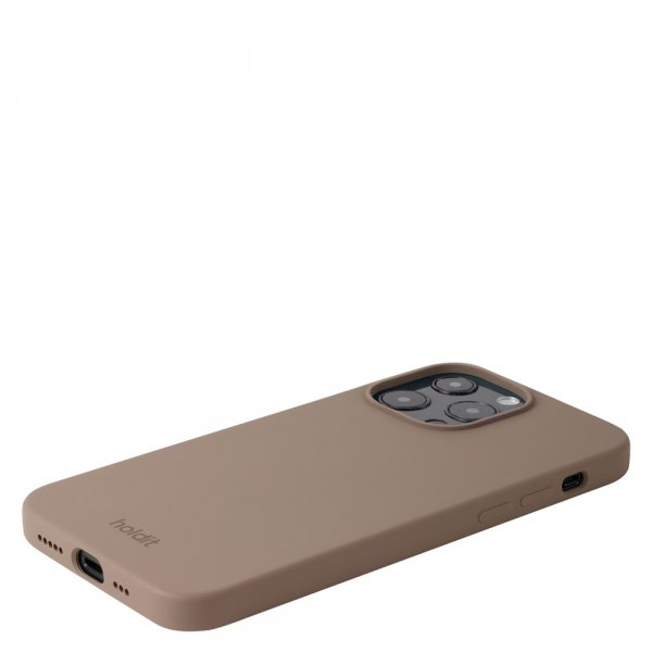 holdit iPhone 13 Pro Deksel Silikon Mocha Brown