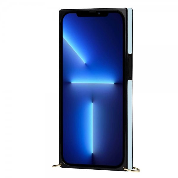 iPhone 13 Pro Deksel Square med Stropp Blå
