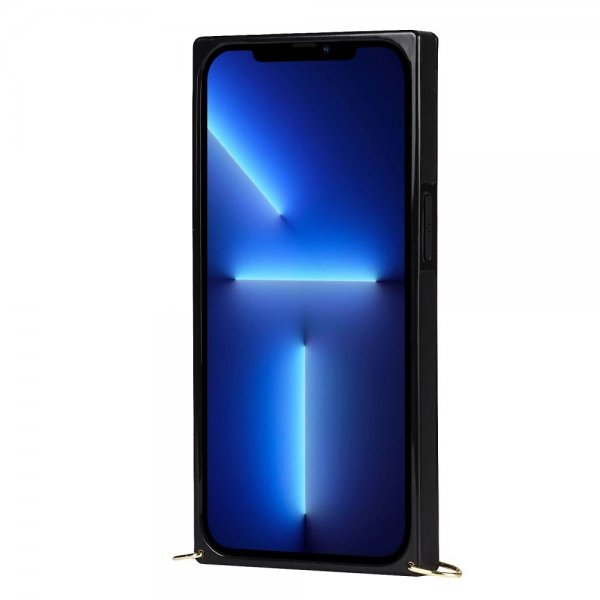 iPhone 13 Pro Deksel Square med Stropp Svart