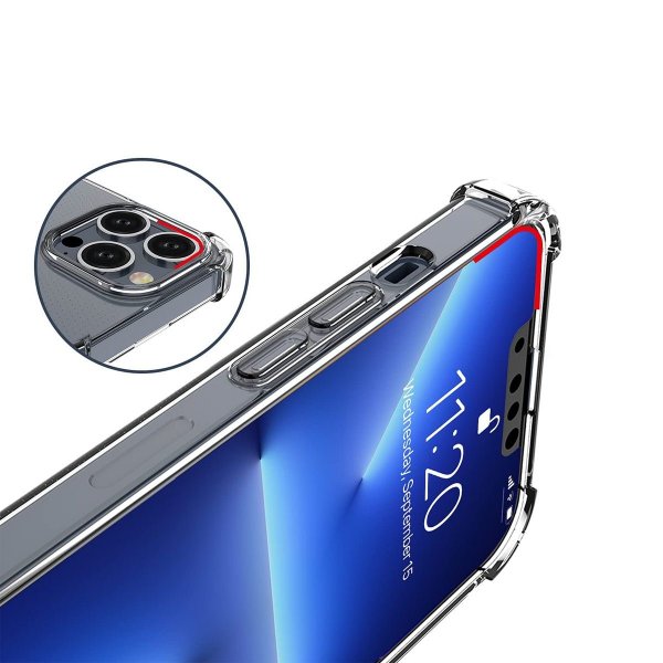 Rvelon iPhone 13 Pro Deksel TPU Transparent