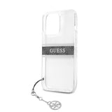 Guess iPhone 13 Pro Deksel Stripe Charm Grå