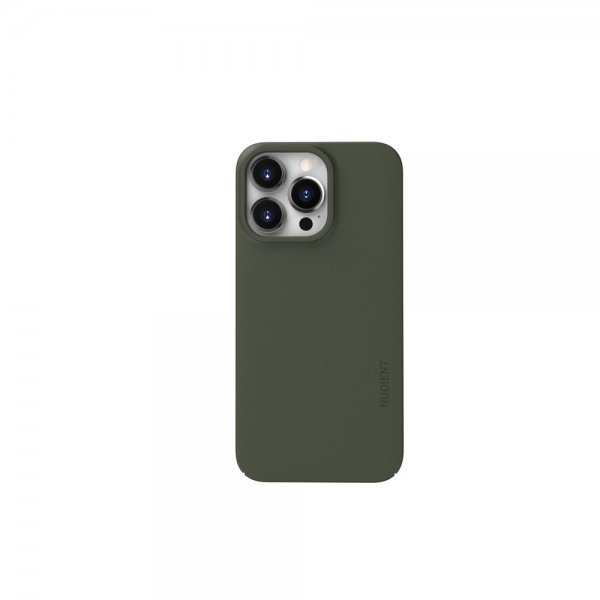 Nudient iPhone 13 Pro Deksel Thin Case V3 MagSafe Pine Green