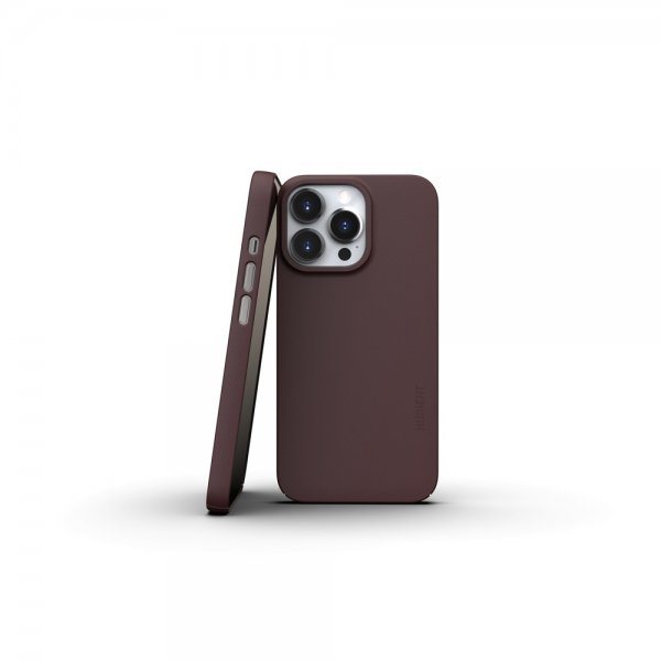 Nudient iPhone 13 Pro Deksel Thin Case V3 MagSafe Sangria Red