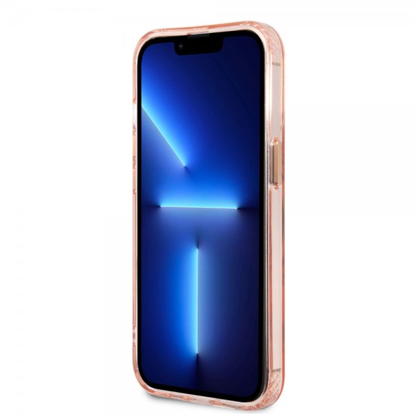 Guess iPhone 13 Pro Deksel Translucent MagSafe Rosa