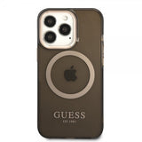 Guess iPhone 13 Pro Deksel Translucent MagSafe Svart