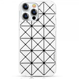 Kingxbar iPhone 13 Pro Deksel Trekant Mønster Hvit