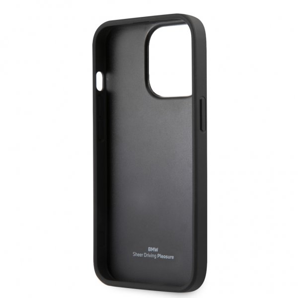 BMW iPhone 13 Pro Deksel Triangle Pattern Svart