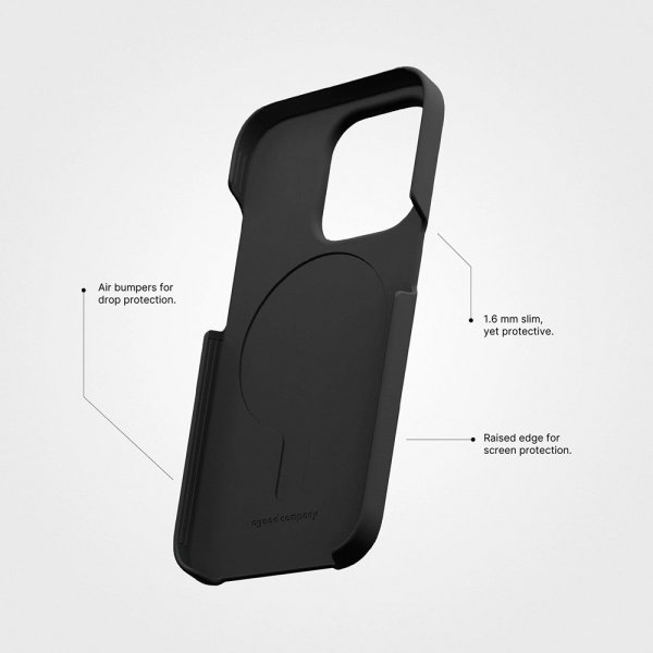 agood company iPhone 13 Pro Deksel Plantbasert Charcoal Black