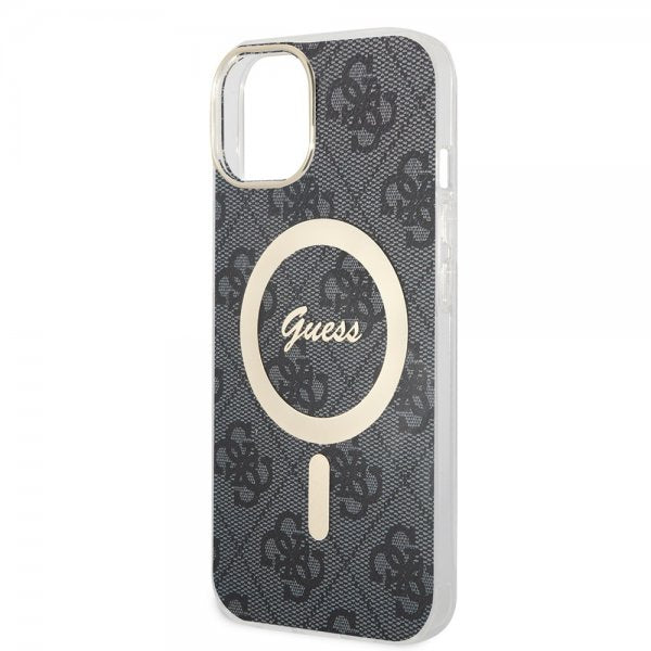 Guess iPhone 13 Deksel 4G Pattern MagSafe Svart