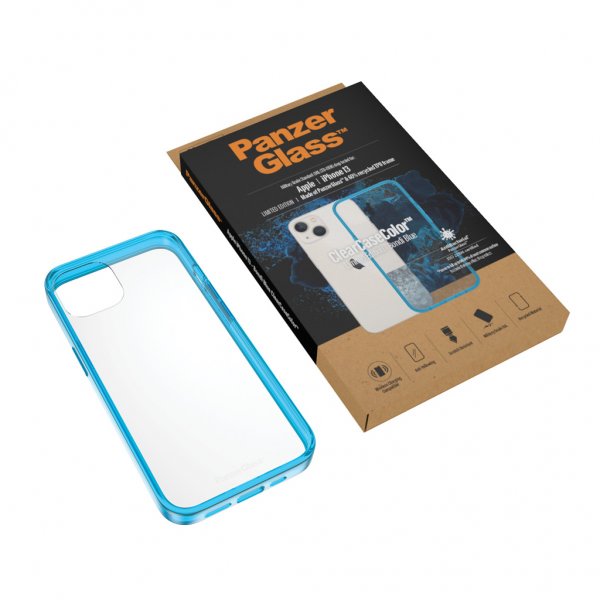 PanzerGlass iPhone 13 Deksel ClearCase Color Bondi Blue