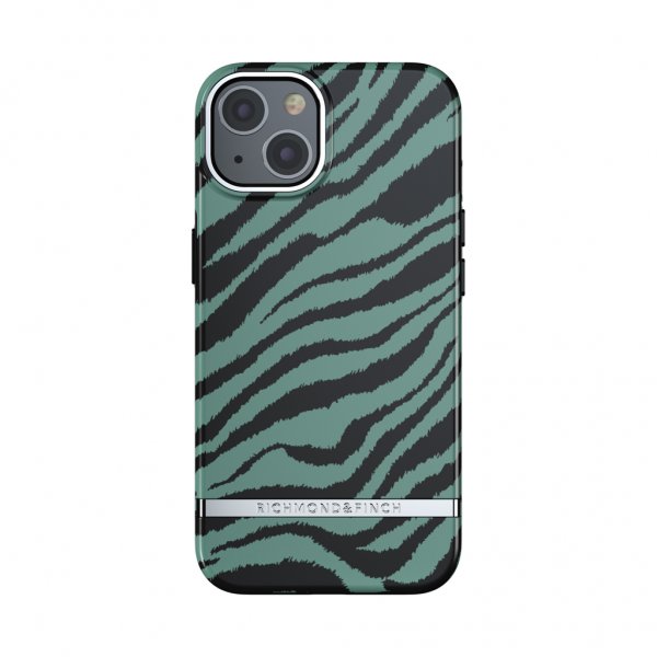 Richmond & Finch iPhone 13 Deksel Emerald Zebra