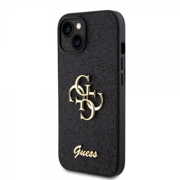 Guess iPhone 13 Deksel Fixed Glitter Svart
