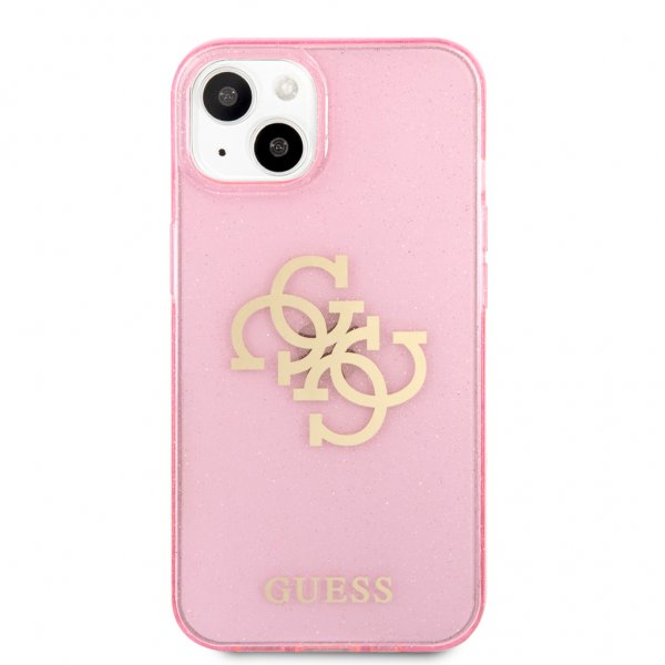 Guess iPhone 13 Deksel Full Glitter Rosa