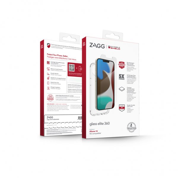 Zagg InvisibleShield iPhone 13 Deksel Glass Elite 360
