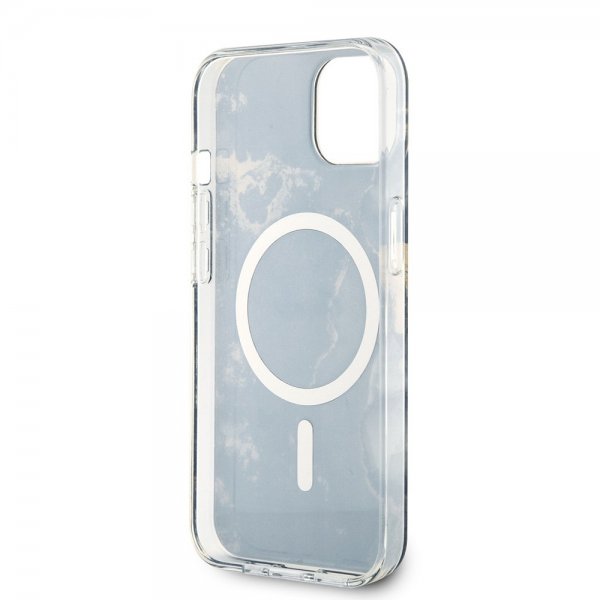 Guess iPhone 13 Deksel Golden Marble MagSafe Svart