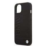 BMW iPhone 13 Deksel Hot Stamp Metal Logo Svart