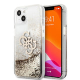Guess iPhone 13 Deksel Liquid Glitter Gull