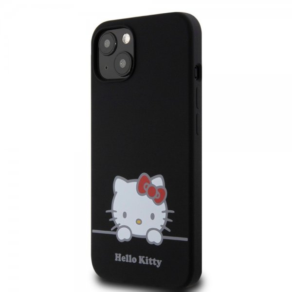 Hello Kitty iPhone 13 Deksel Liquid Silicone Svart