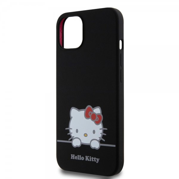 Hello Kitty iPhone 13 Deksel Liquid Silicone Svart