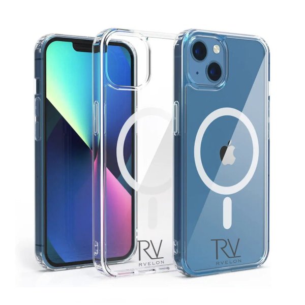 Rvelon iPhone 13 Deksel TPU MagSafe Transparent