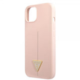Guess iPhone 13 Deksel Metal Triangle Rosa