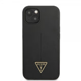 Guess iPhone 13 Deksel Metal Triangle Svart