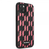 Karl Lagerfeld iPhone 13 Deksel Monogram Pattern Rosa