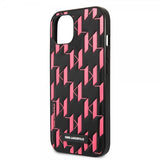 Karl Lagerfeld iPhone 13 Deksel Monogram Pattern Rosa