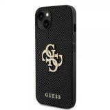 Guess iPhone 13 Deksel Perforated Glitter Svart