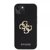 Guess iPhone 13 Deksel Perforated Glitter Svart