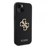 Guess iPhone 13 Deksel Perforated Glitter Svart