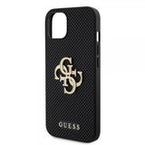 Guess iPhone 13 Deksel Perforated Glitter Svart