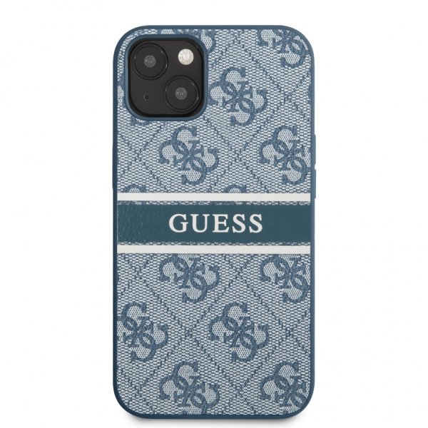 Guess iPhone 13 Deksel Printed Stripe Blå