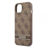 Guess iPhone 13 Deksel Printed Stripe Bottom Brun